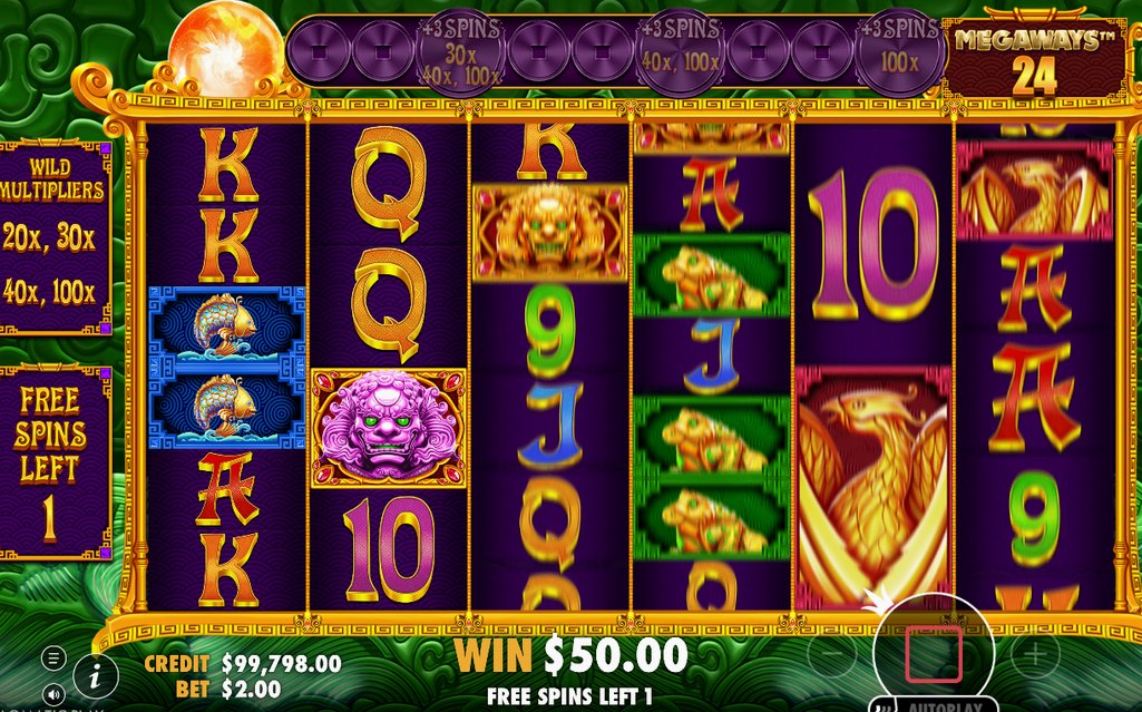 Free Spins-rundan med Level Up Coin-mätare